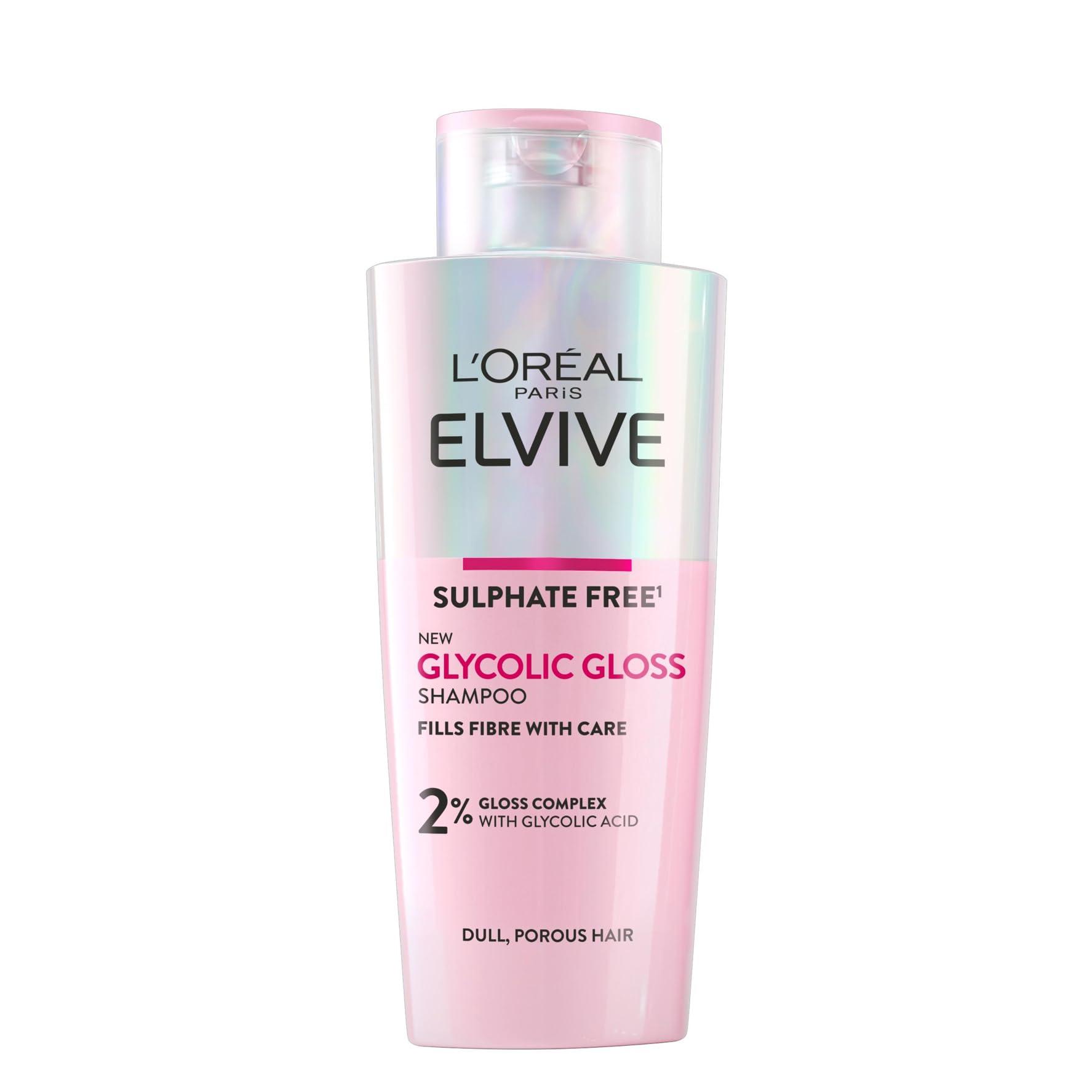 L'Oréal Paris Elvive Glycolic Gloss Sulphate Free Shampoo for Dull Hair 200ml
