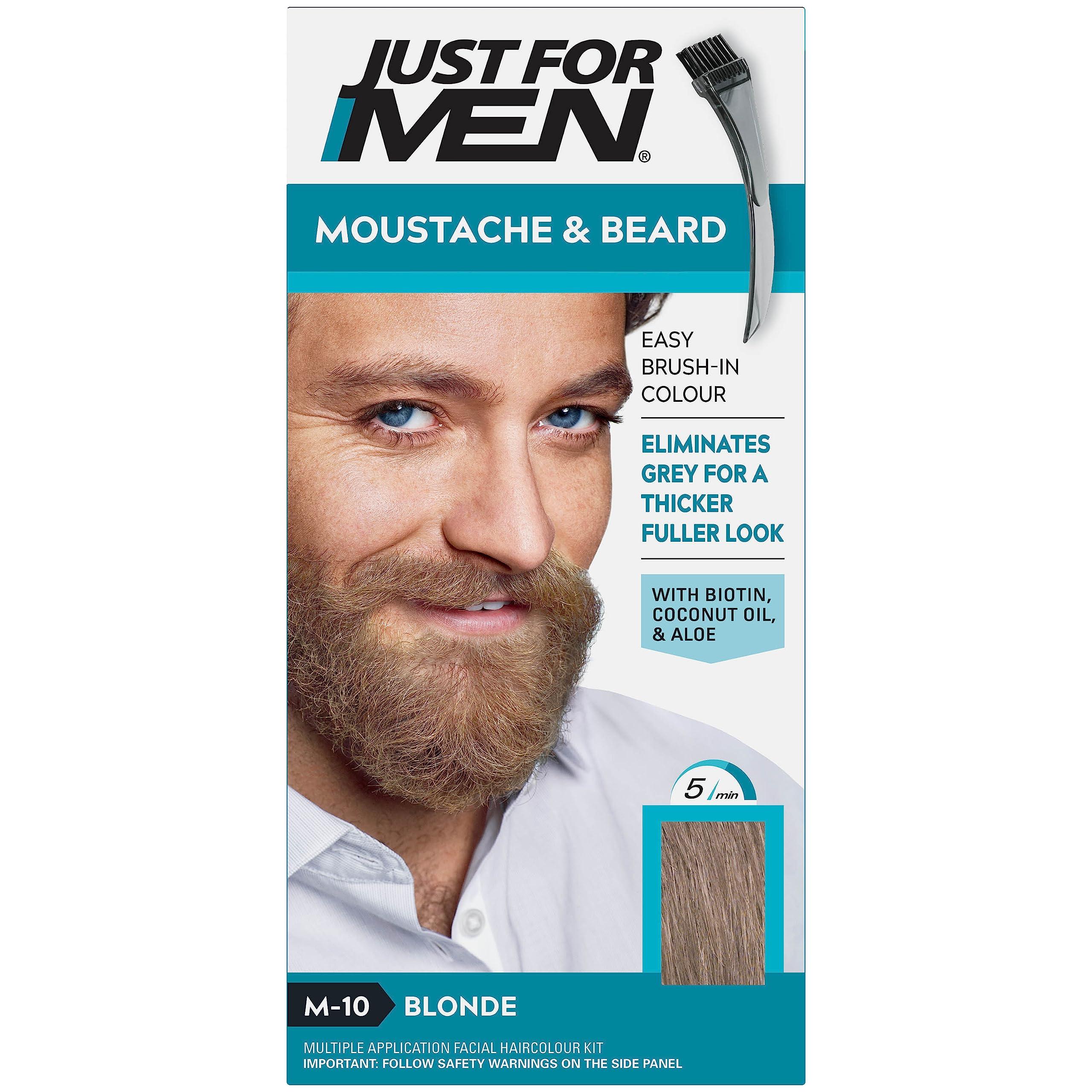 Just for men Moustache & Beard Sandy Blonde Dye , Eliminates Grey for a Thicker & Fuller Look ��M10