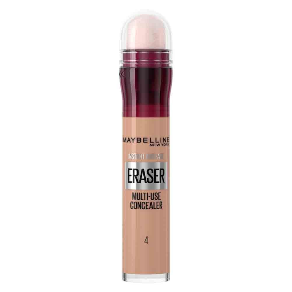 Maybelline Instant Anti-Age Eraser Eye Concealer for Face, Dark Circles, Blemish & Fine Lines Concealer, Full Coverage, Dermatologist Tested, Suitable for Sensitive Skin, Shade: 04 Honey