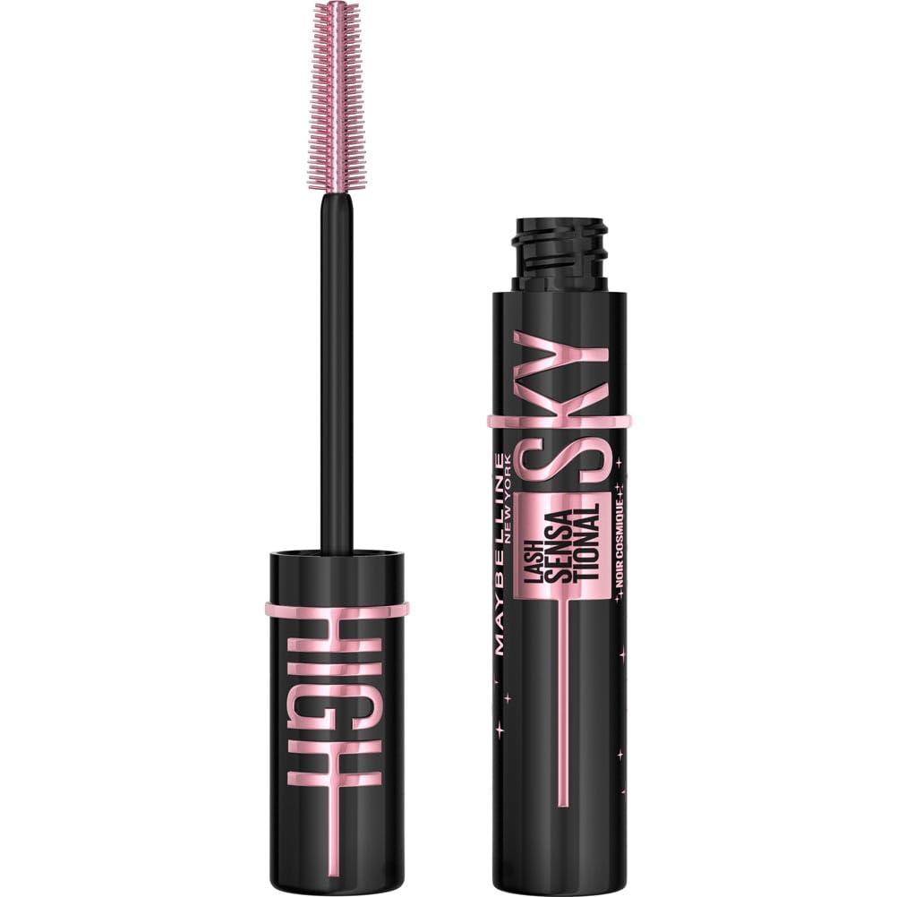 Maybelline Lash Sensational Sky High Volumising & Lengthening, Flake-Free Formula, Infused with Bamboo Extract, Mascara Cosmic Black