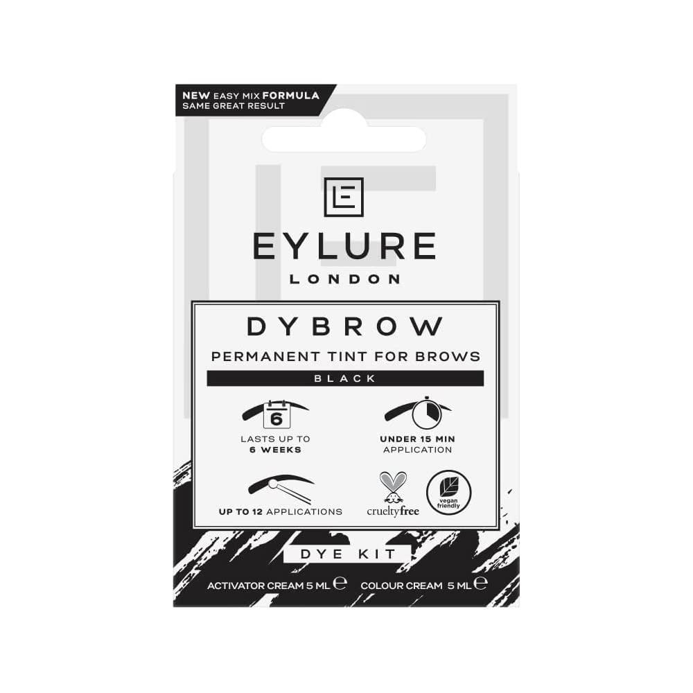 Eylure DYBROW Eyebrow Dye Kit - Black (Packaging may vary) 5ML