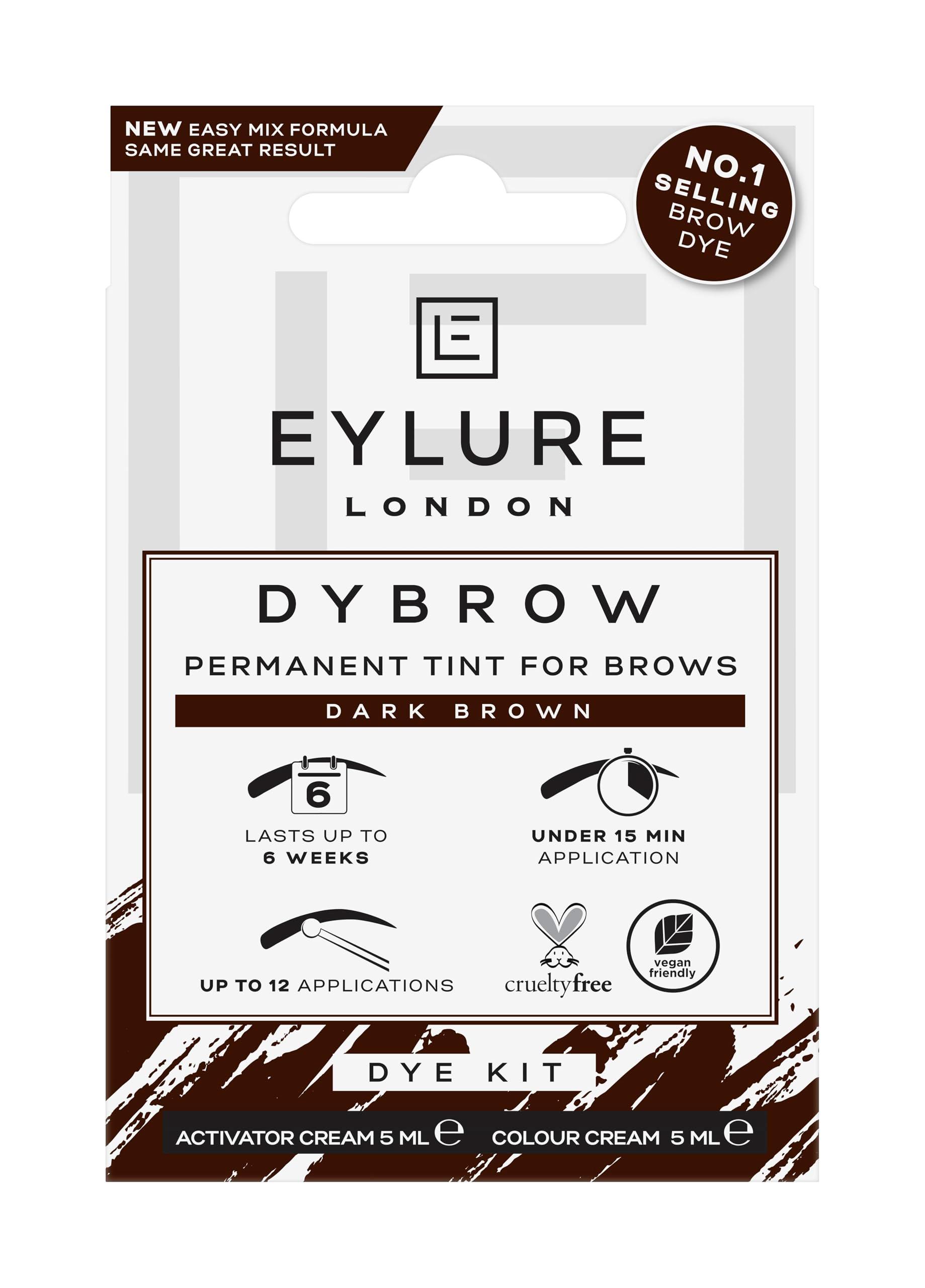 Eylure DYBROW Eyebrow Dye Kit, Dark Brown