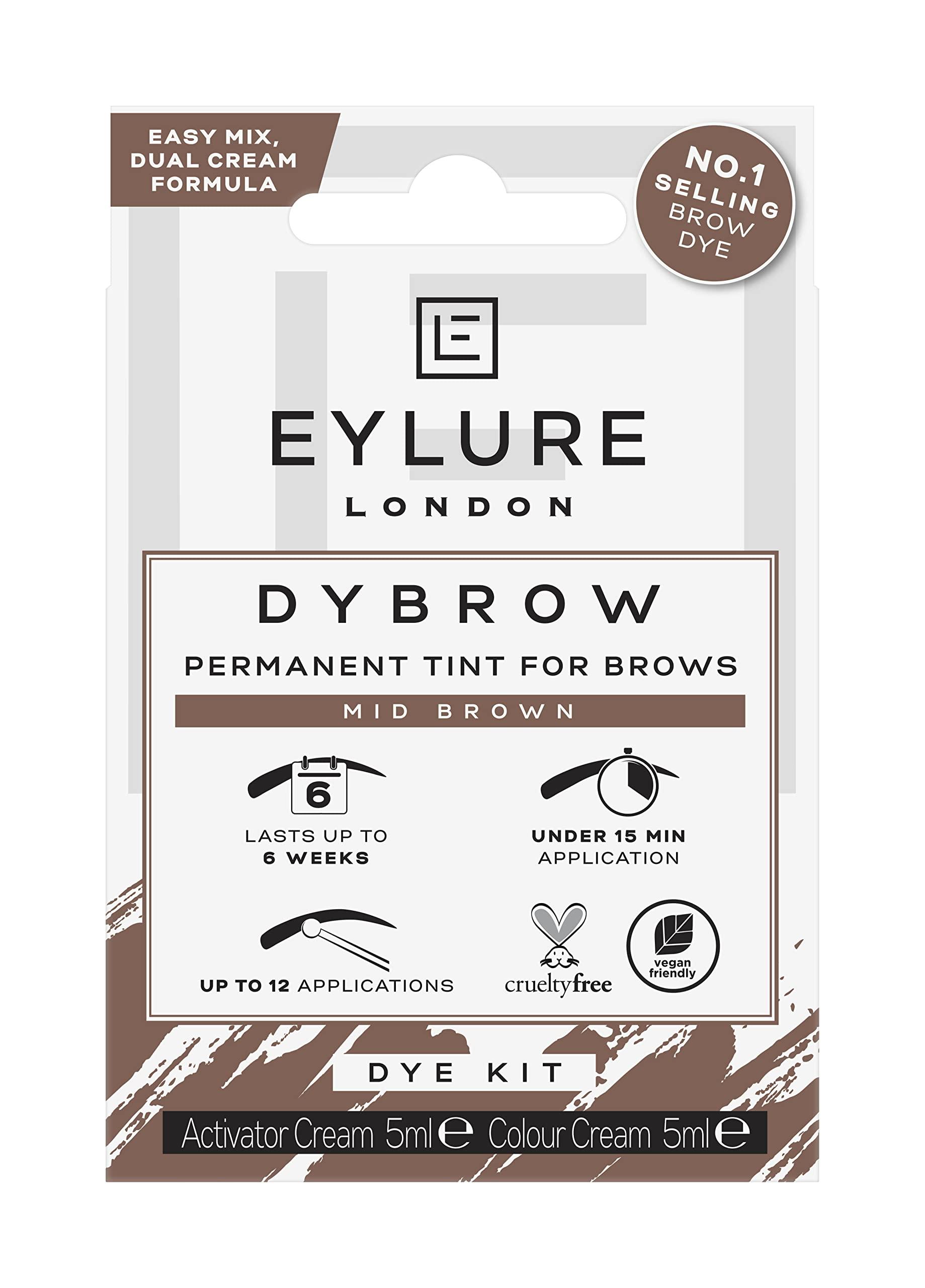 Eylure Dybrow Dye Kit - Mid Brown