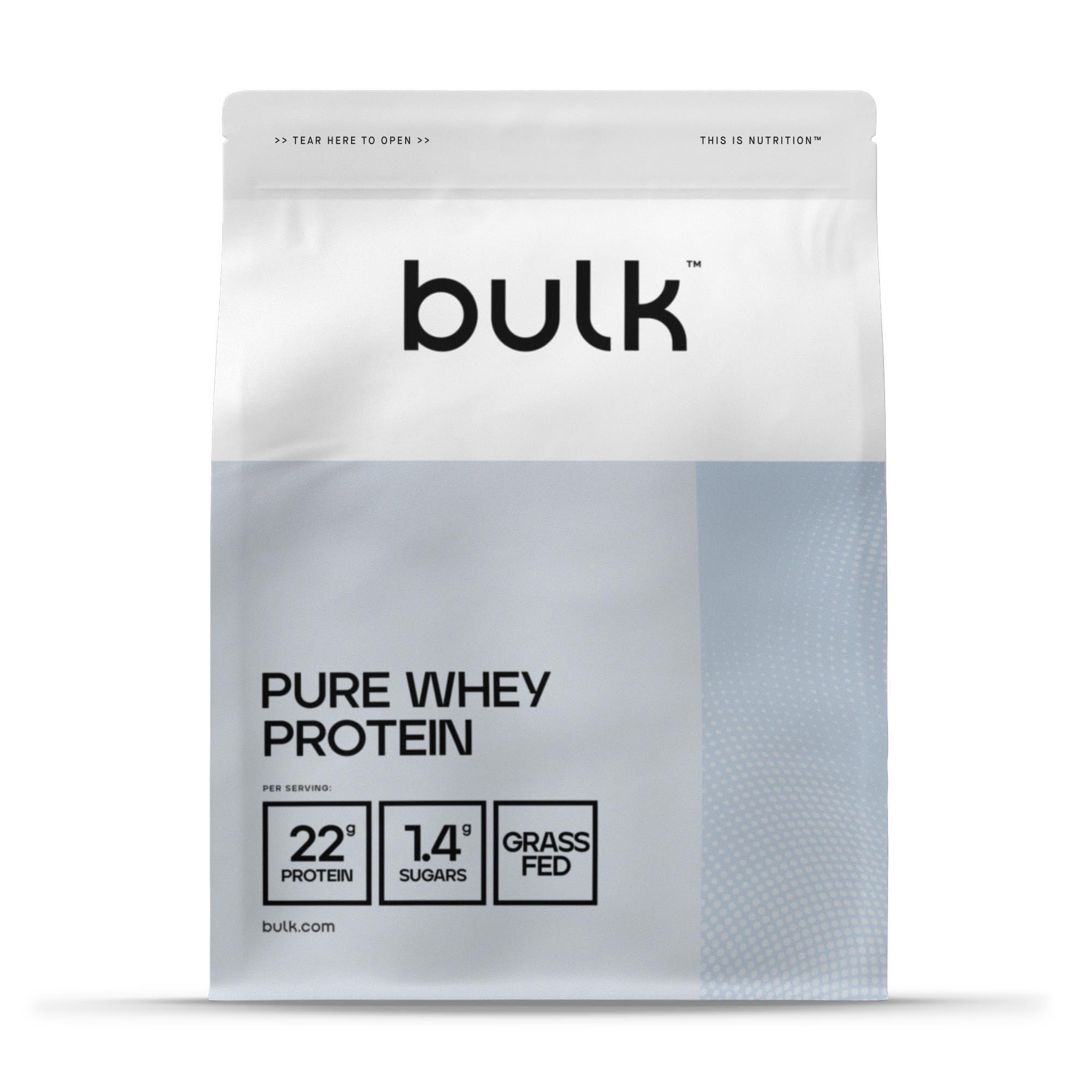 Bulk Pure Whey Protein Powder Shake, Chocolate, 1 kg, Packaging May Vary